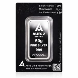 50 Gm Fine silver, 24 Karet, Auriz